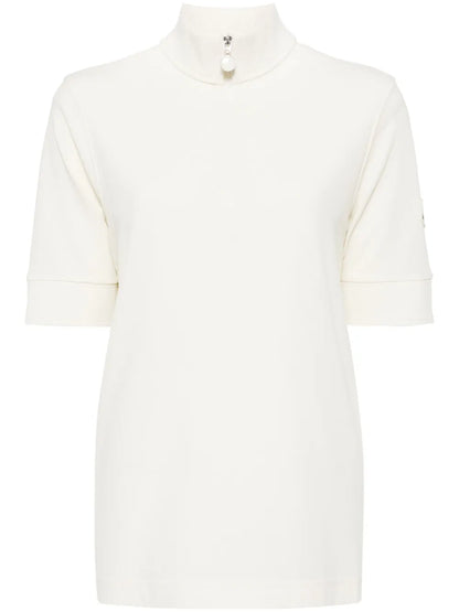 Zip Cotton T-Shirt