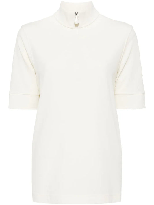 Zip Cotton T-Shirt