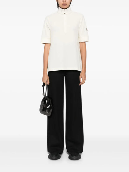 Zip Cotton T-Shirt