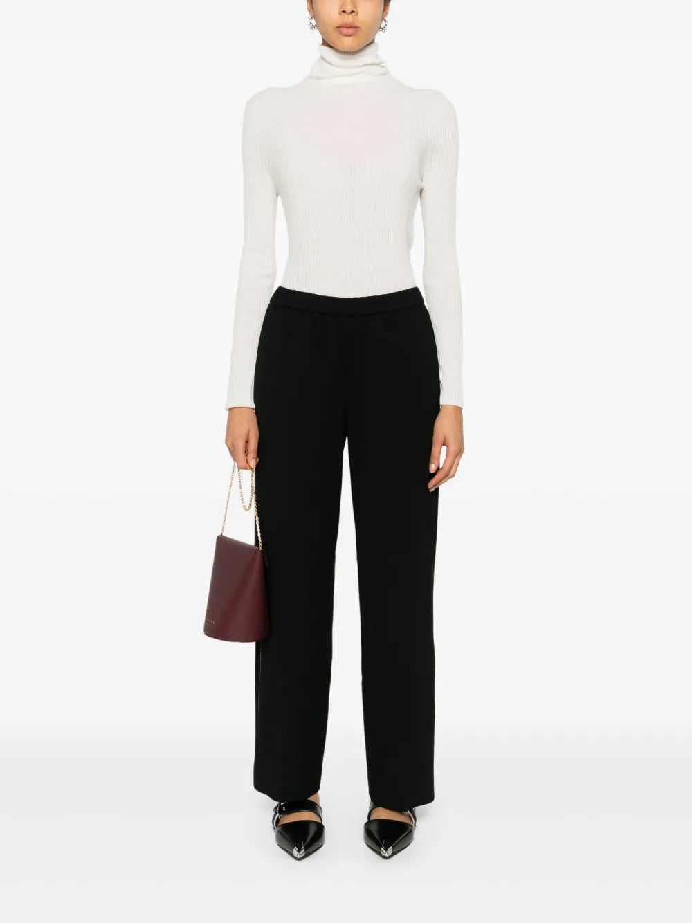 Beaded-Trim Trousers