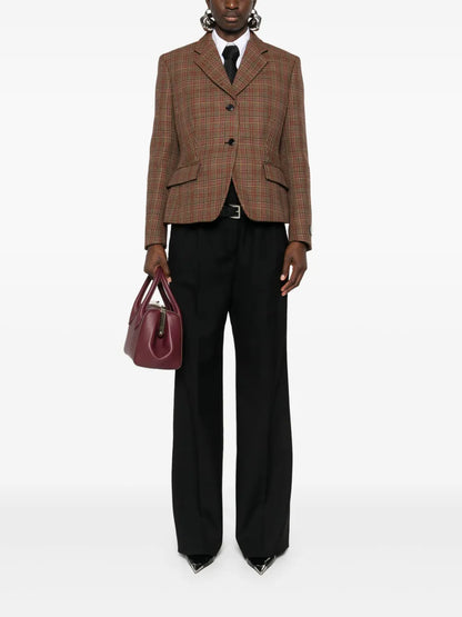 Plaid-Check Blazer