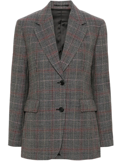 Plaid-Check Blazer