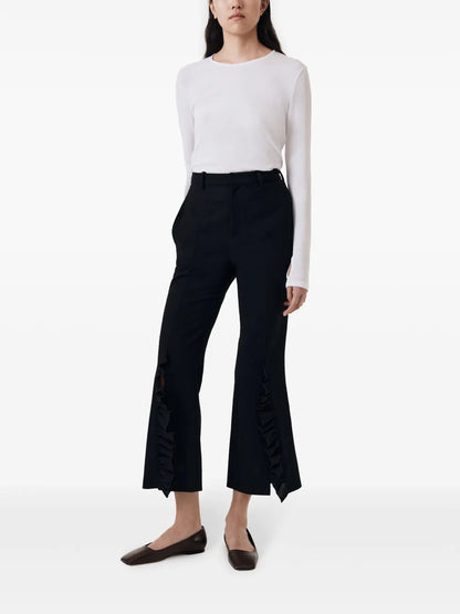 Long-Sleeve Semi-Sheer Top