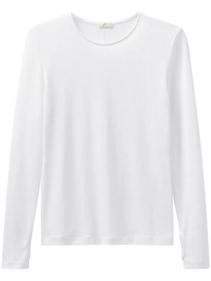 Long-Sleeve Semi-Sheer Top