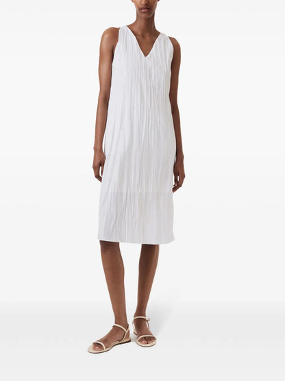 Creased Midi-Dress