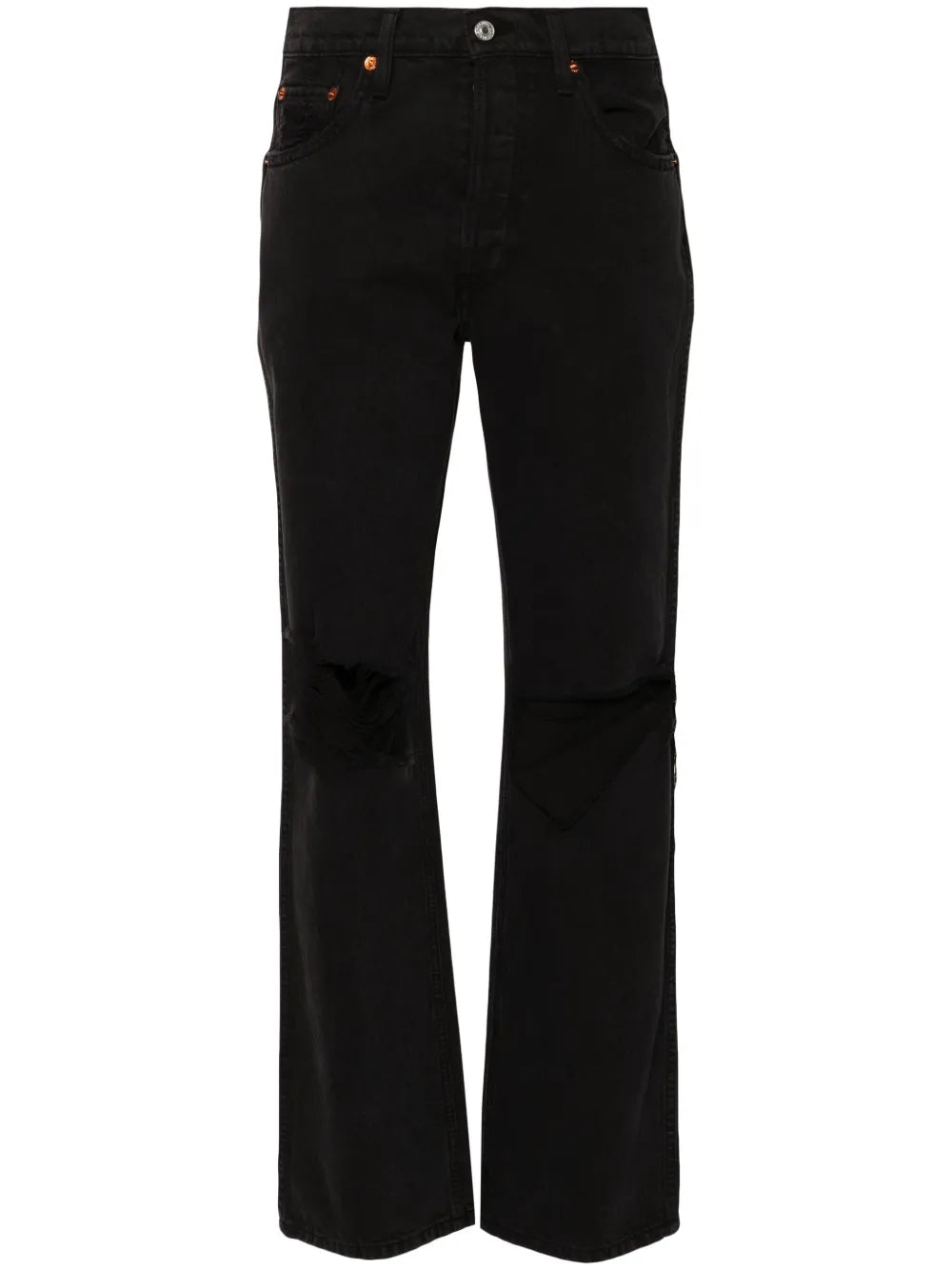 High-Waisted Flared-Leg Jeans
