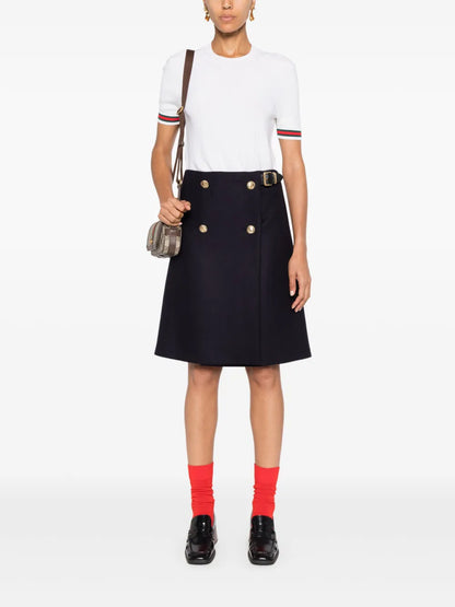 Virgin-Wool Mini Skirt