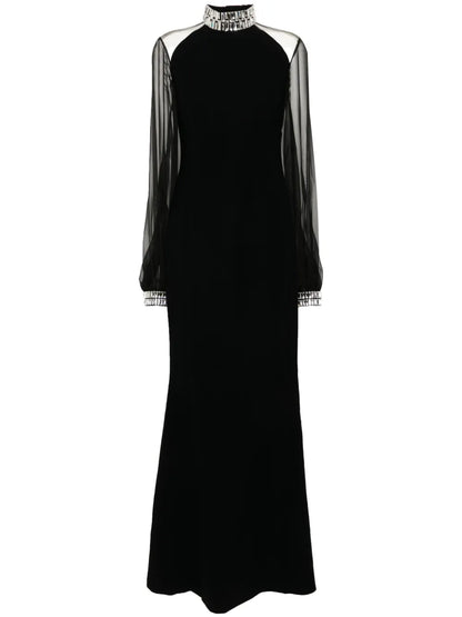 Crystal-Embellished Gown
