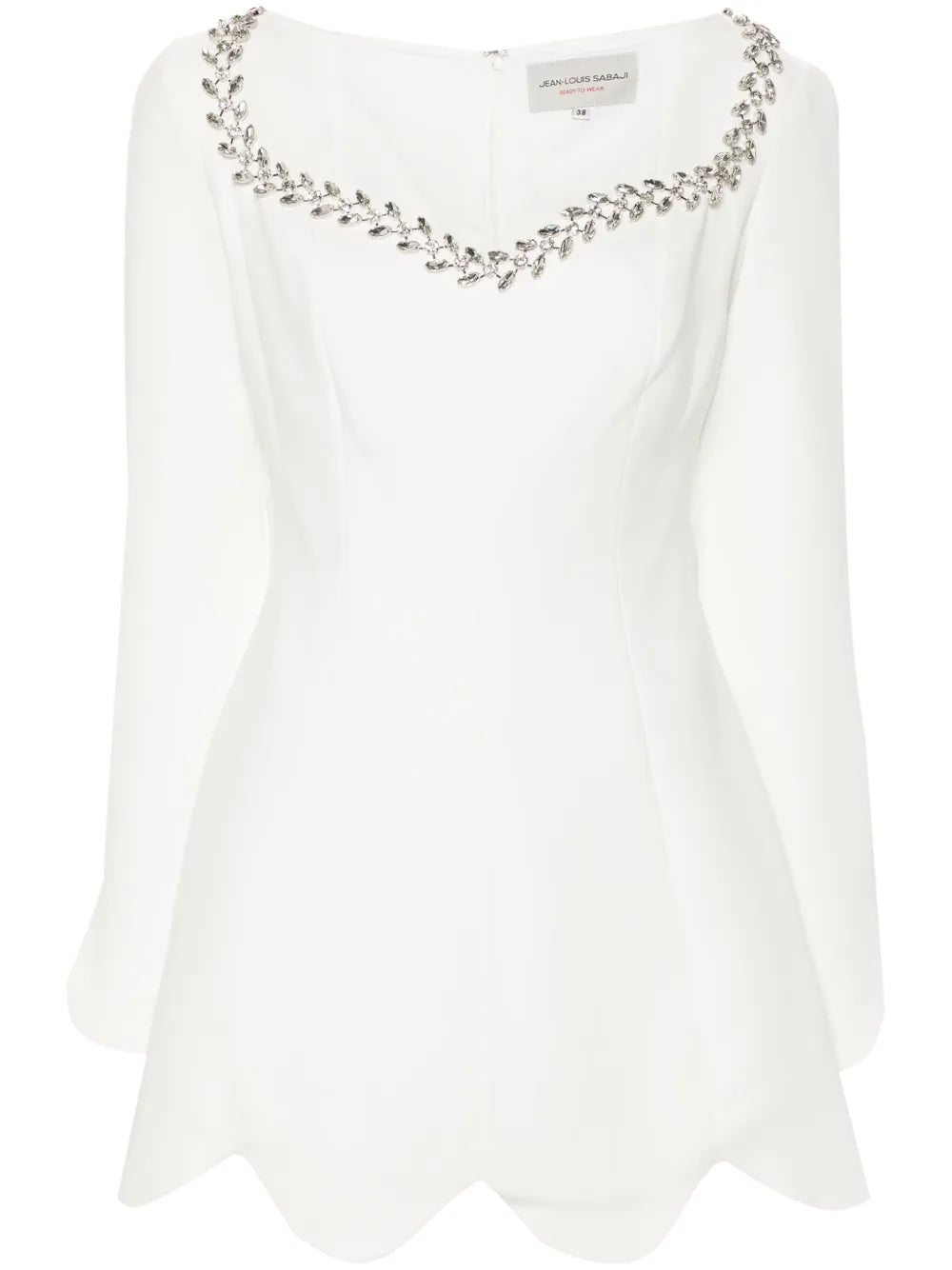 Crystal-Embellished Mini Dress