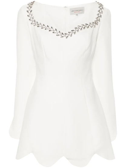 Crystal-Embellished Mini Dress