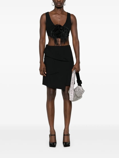Floral-Appliqué Top