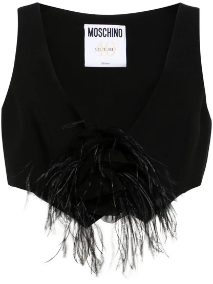 Floral-Appliqué Top