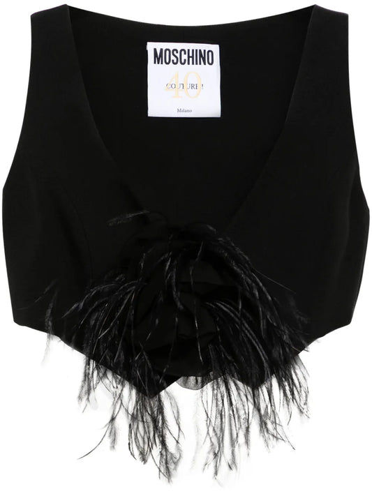 Floral-Appliqué Top