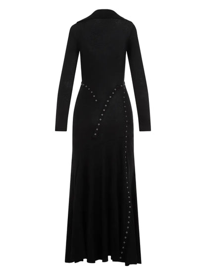 Ribbed-Knit Midi Dress