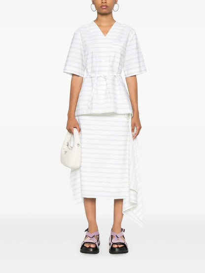 Striped Poplin Shirt