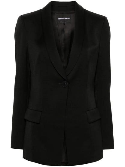 Wool Single-Breasted Blazer