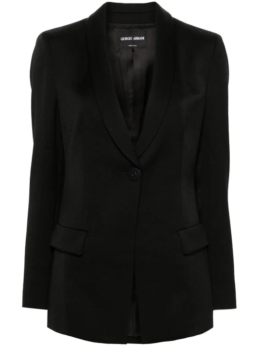 Wool Single-Breasted Blazer