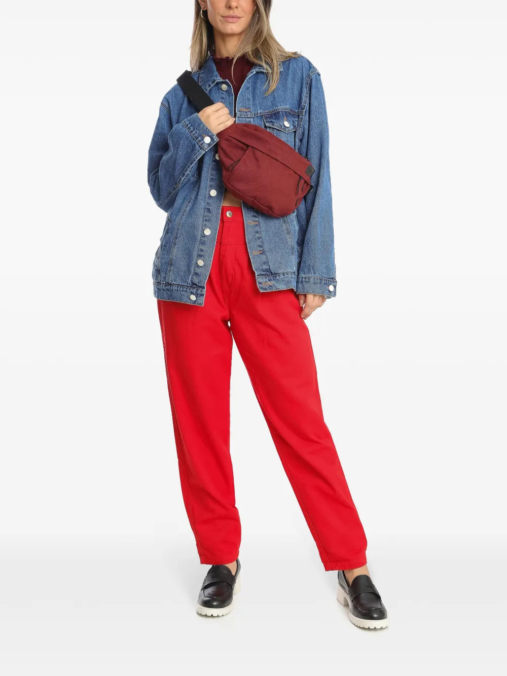 Single-Breasted Denim Jacket