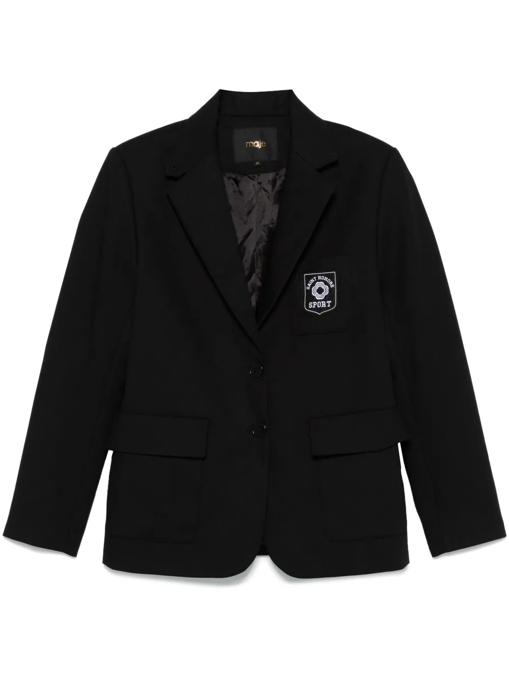 Logo-Embroidered Blazer