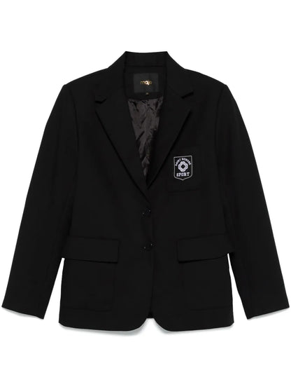 Logo-Embroidered Blazer
