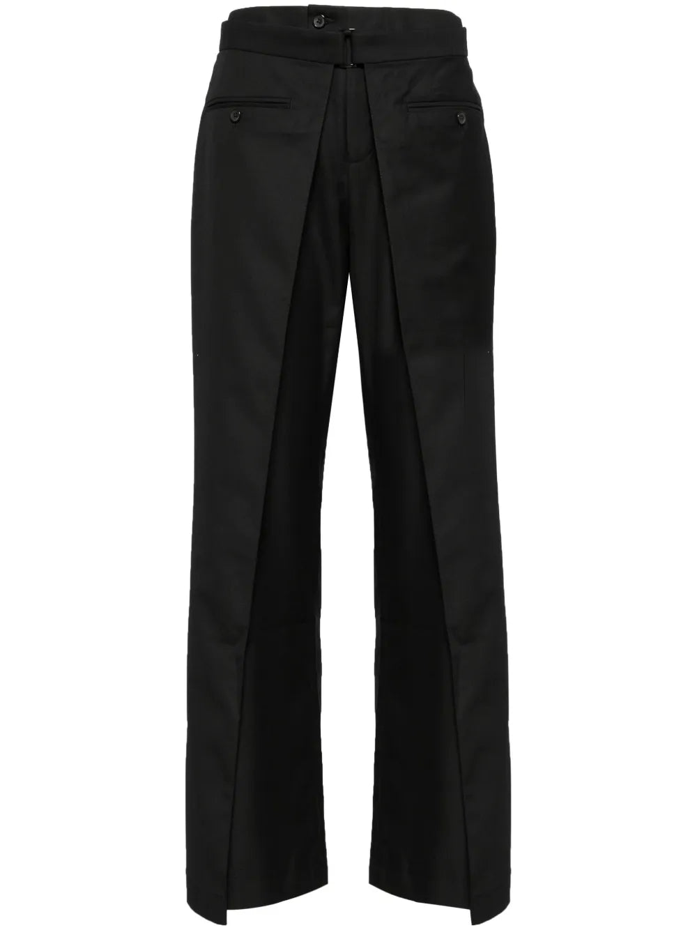 Straight-Leg Wool Trousers
