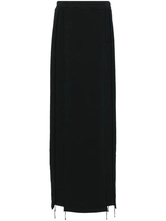 Embroidered Jersey Maxi Skirt