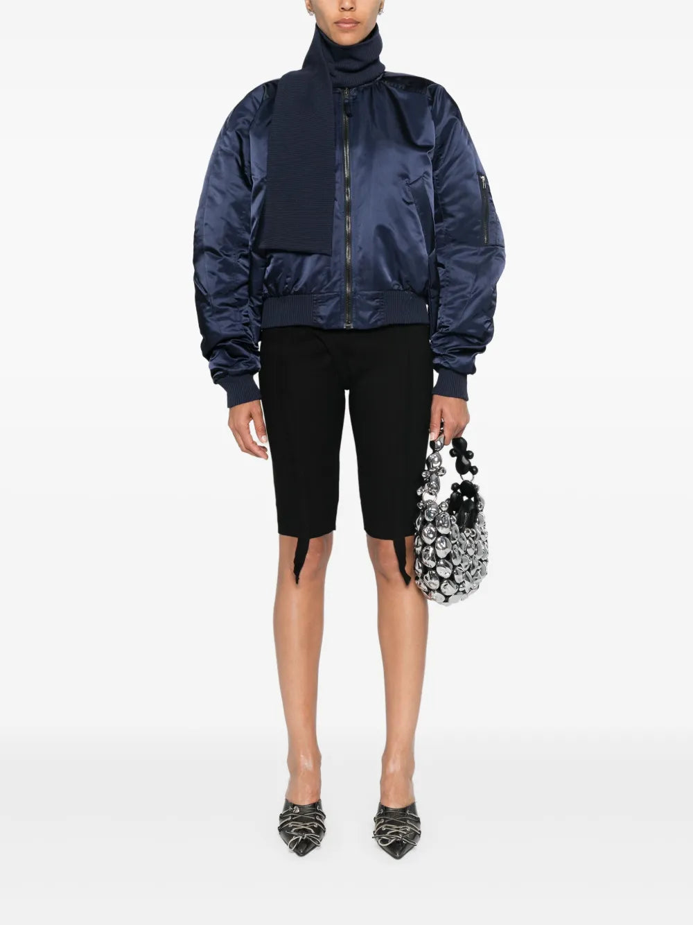 Panel-Detail Bomber Jacket