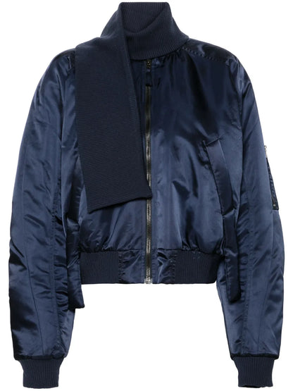 Panel-Detail Bomber Jacket