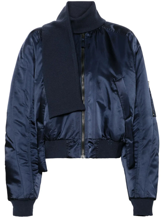 Panel-Detail Bomber Jacket