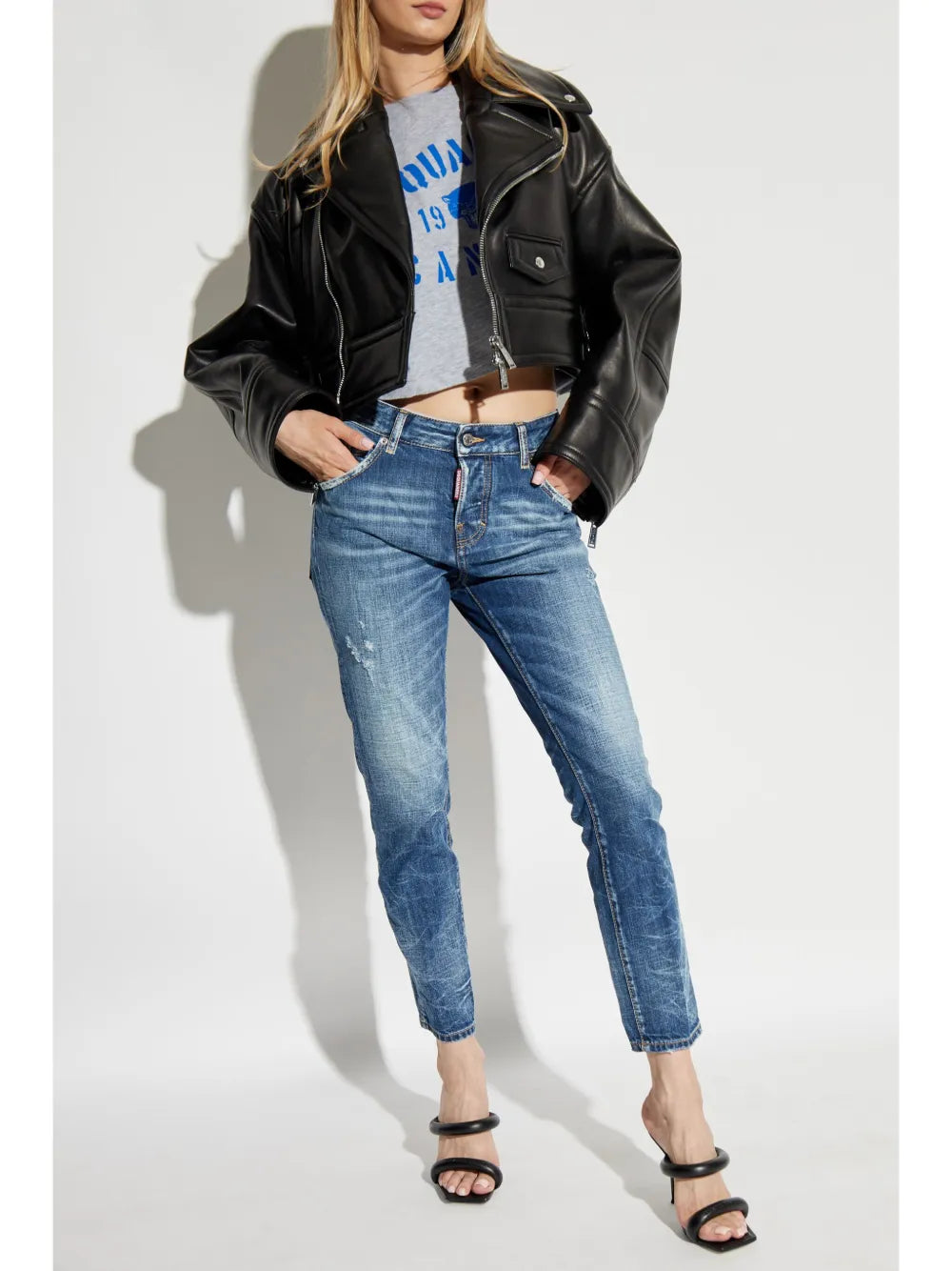 Faded Tapered Jeans