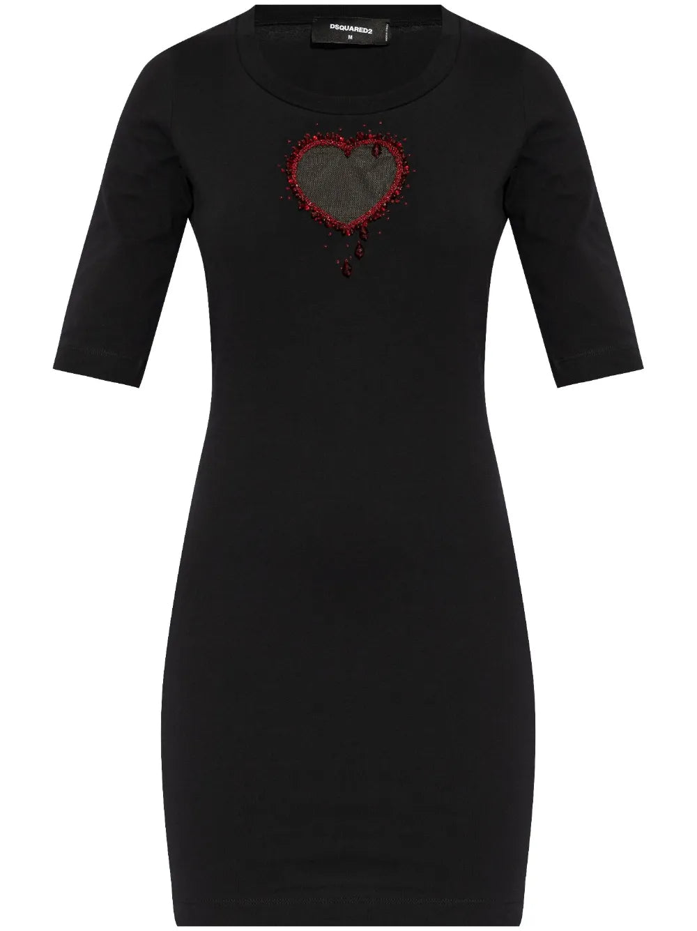 Logo-Embellished Cotton Mini Dress