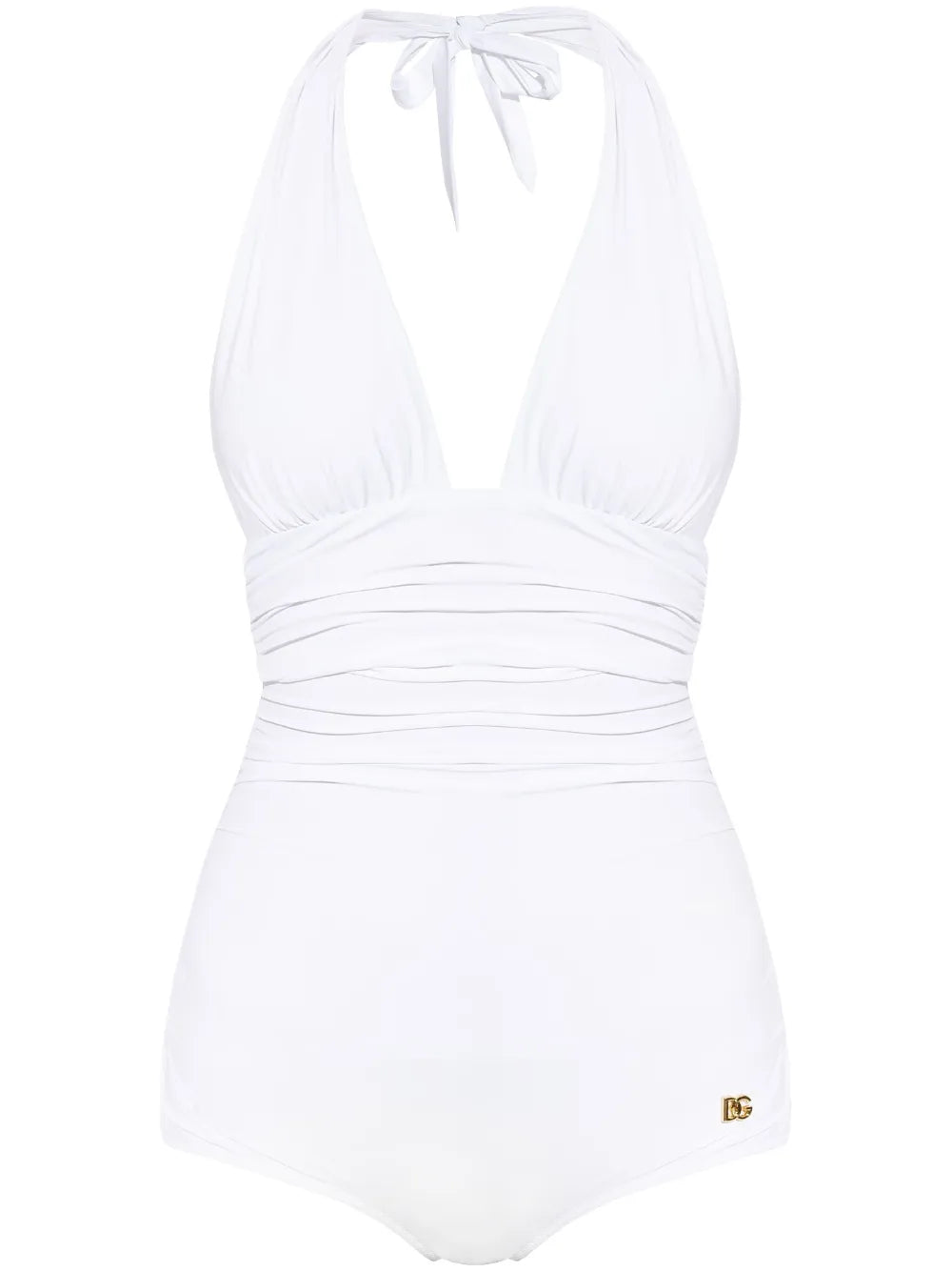 Plunge-Neck Swimsuit