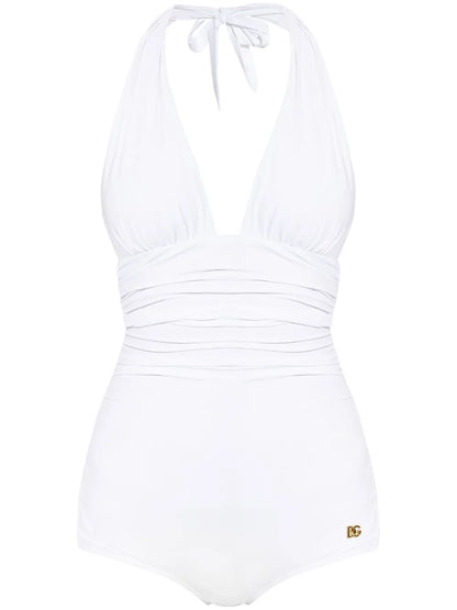 Plunge-Neck Swimsuit