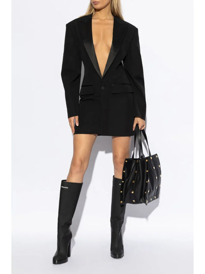Single-Breasted Blazer Mini Dress