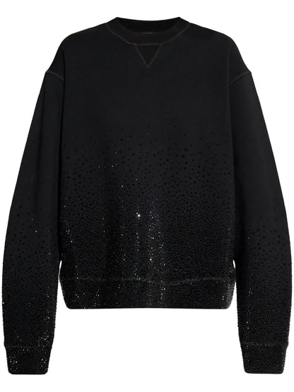 Rhinestone-Embellished Sweatshirt