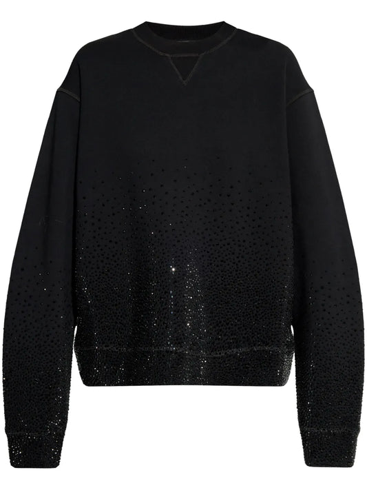 Rhinestone-Embellished Sweatshirt