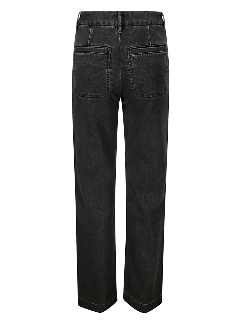 Washed Straight-Leg Jeans