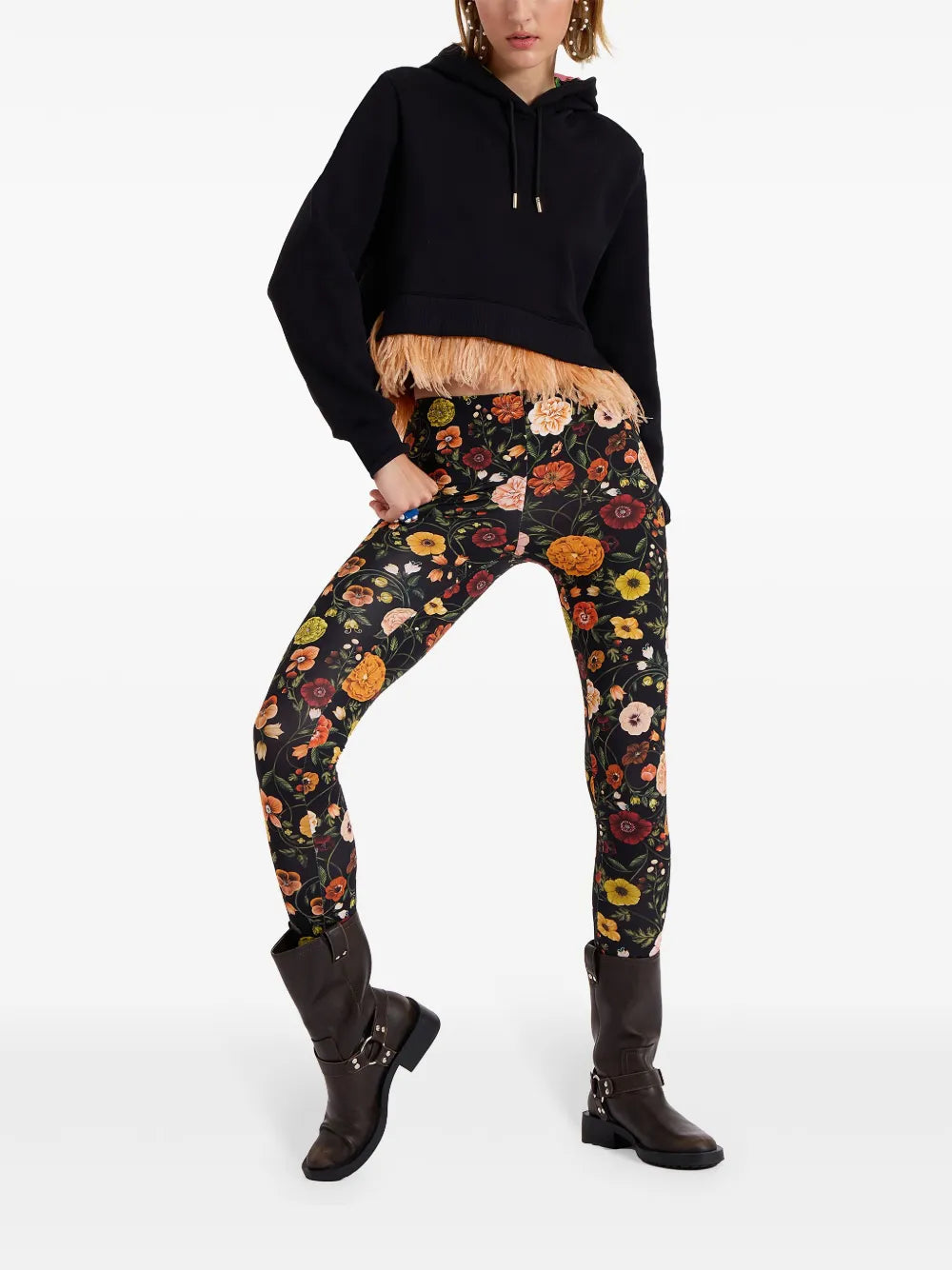 Floral-Print Leggings