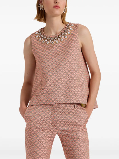 La Scala Embroidered Top