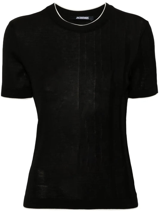Le T-Shirt Tricot Knitted Top
