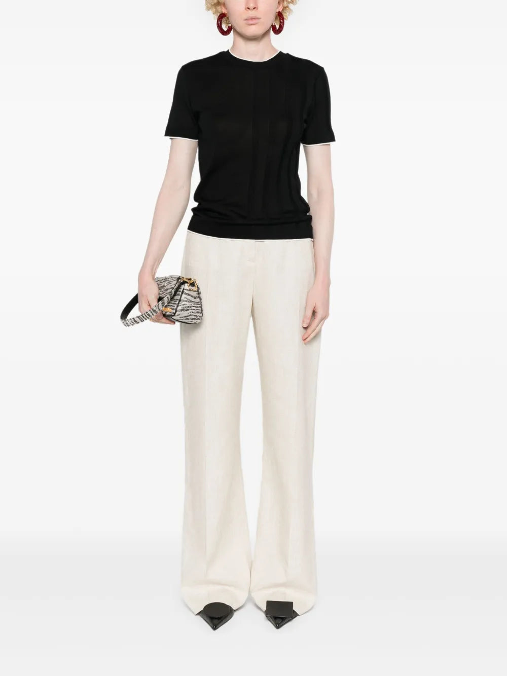 Le T-Shirt Tricot Knitted Top