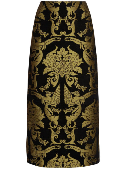 Printed Pencil Skirt