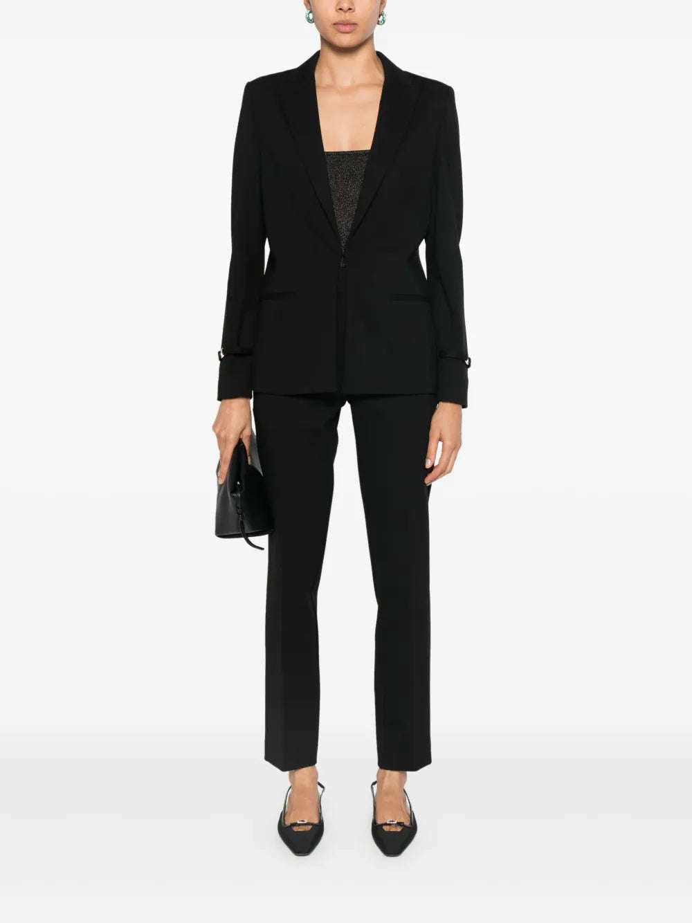 Strap-Detail Blazer