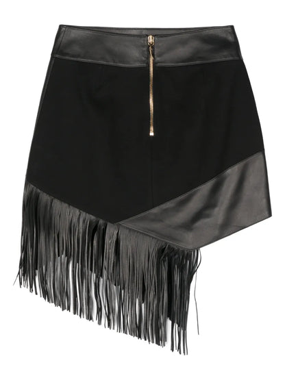 Fringed Mini Skirt