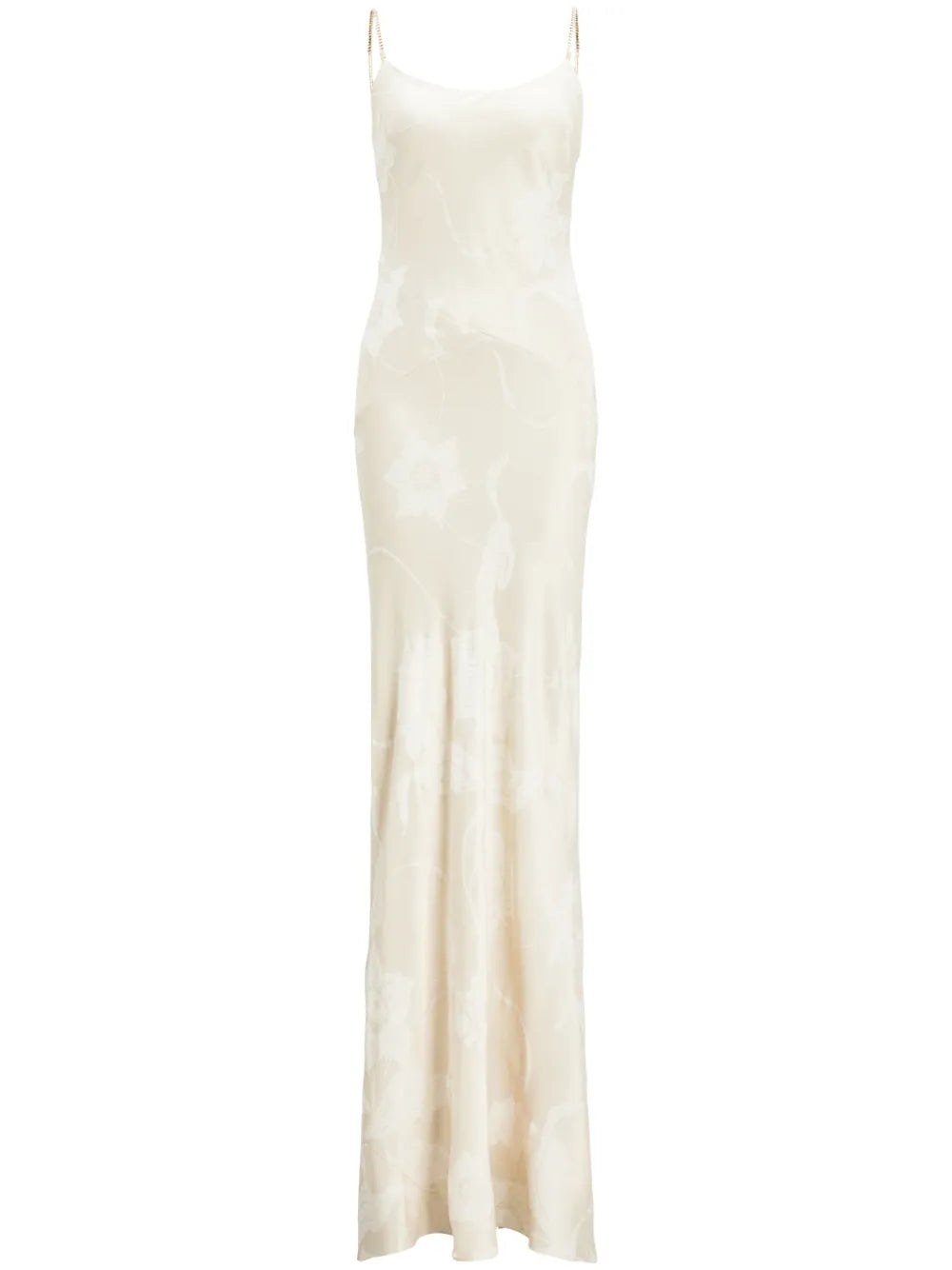 Lori Floral Lamé Jacquard Evening Dress