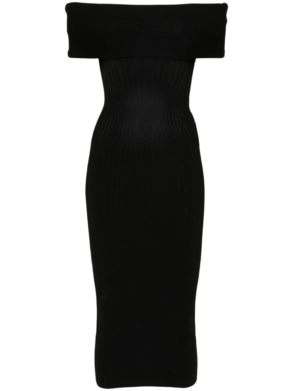 Off-Shoulder Knit Dress