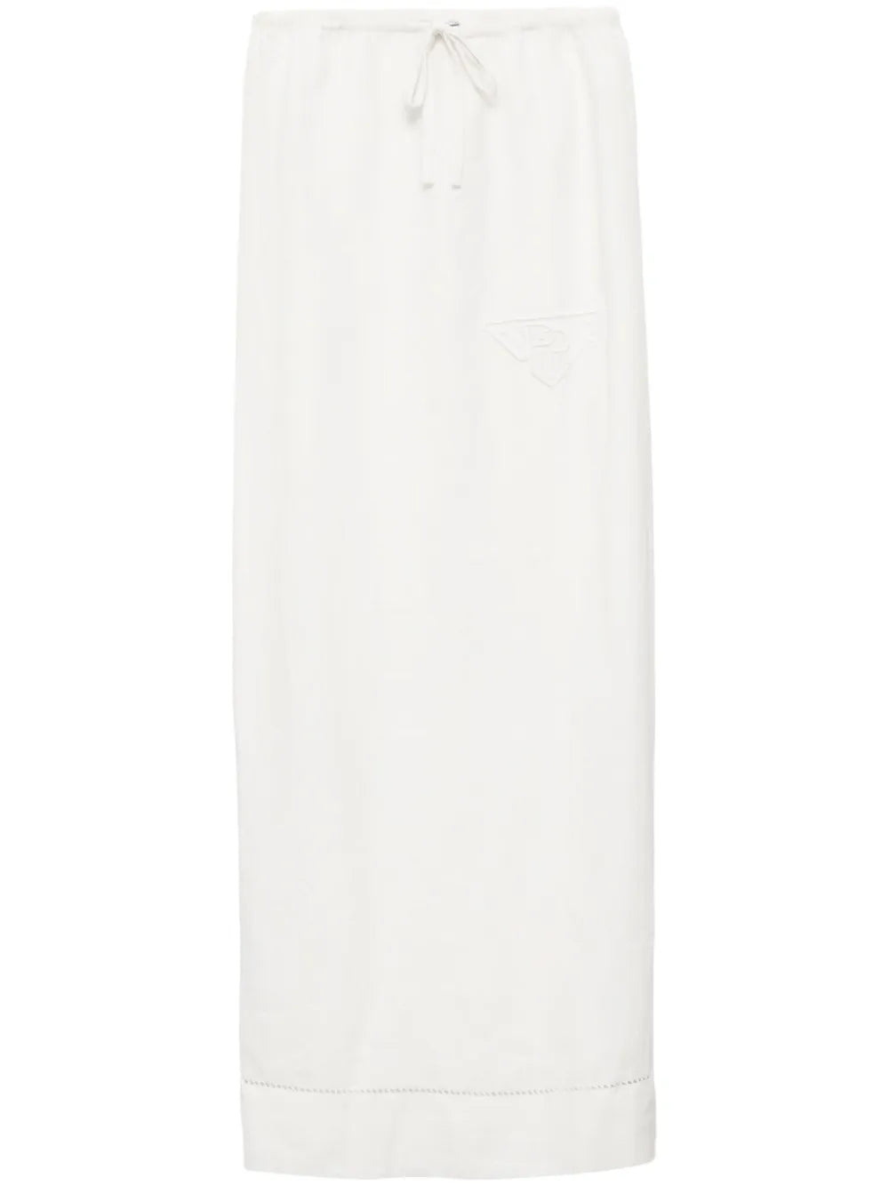 Embroidered Linen Skirt