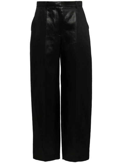 Creased Straight Trousers