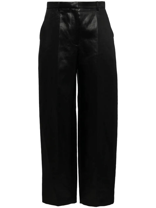 Creased Straight Trousers