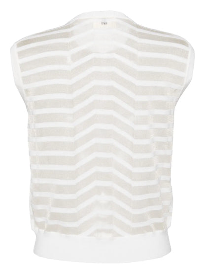 Striped Knitted Vest